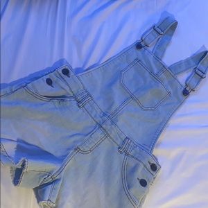 Light wash jeans overall